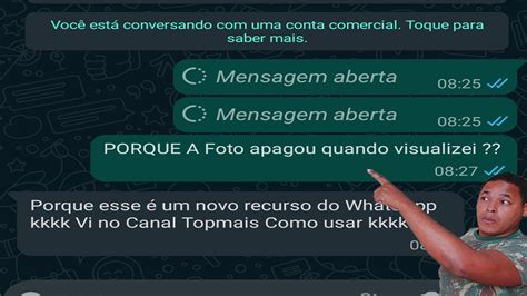 COMO ATIVAR E USAR VISUALIZAÇÃO UNICA NO WHATSAPP FOTO VÍDEO APAGA