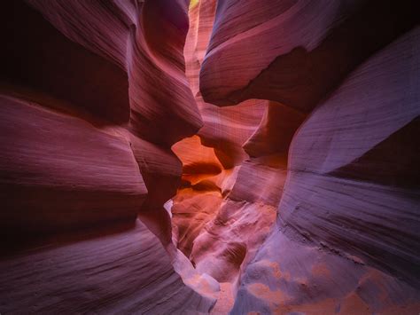 Tunnel Abstract Rock Formations Sandstone Sculpture Lower Antelope