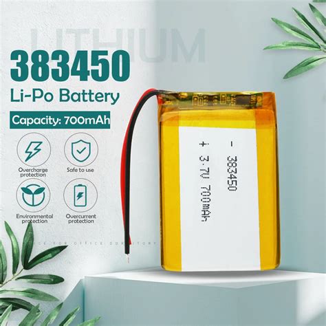 V Mah Lithium Polymer Rechargeable Battery For Gps Mp Mp