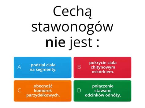 Biologia stawonogi i mięczaki klasa 6 Test