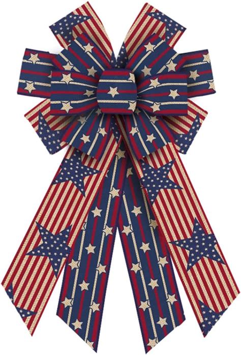 Amazon Threetols Large Patriotic Bows For Wreath Patriotic Wreath