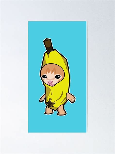 "Happy Happy Banana Cat meme" Poster for Sale by Rzera- | Redbubble