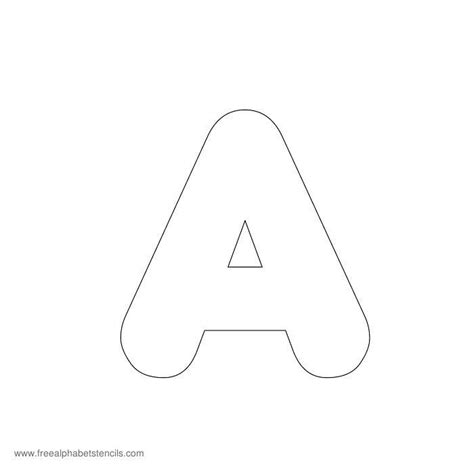 Outline Free Printable Alphabet Stencils Template - Printable Templates ...