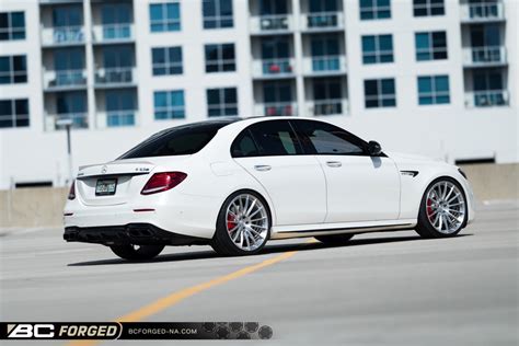 Mercedes Benz E63 AMG W213 White BC Forged RZ15 Wheel Wheel Front