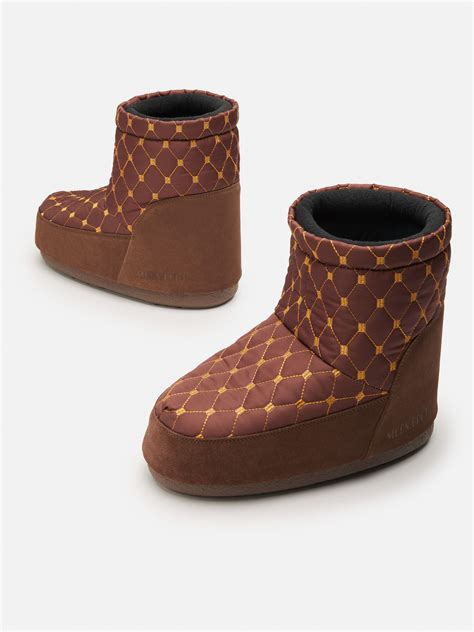 Icon Low No Lace Quilted Brown Boots Moon Boot Official Us Store