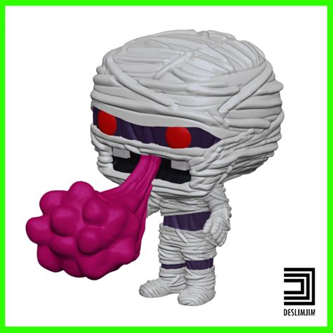 Archivo 3d Momia Babosa Metálica Funko Pop Toyart・diseño De Impresión