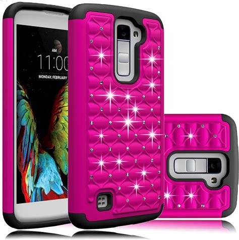 Funda Para Lg K Lg Premier Lte Caso Ectm Tachonado Rhinestone