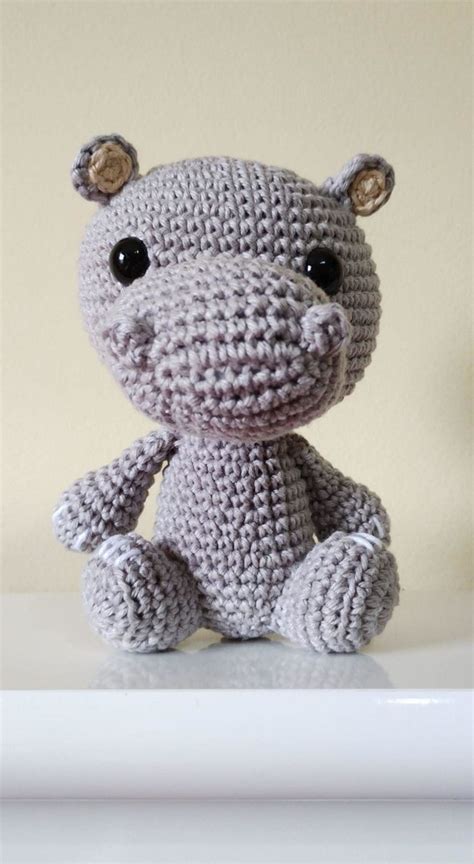 Hipopótamo Baby Safári Amigurumi Crochê Elo7 Produtos Especiais