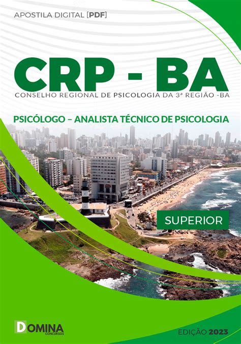 Apostila Crp Ba Psic Logo Analista T Cnico Psicologia