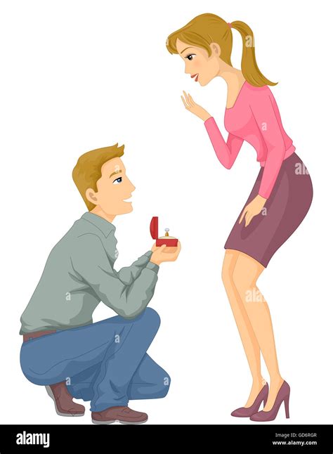 Man Proposing To Woman Clipart Facial Features