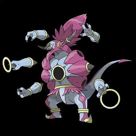 Hoopa Pokédex 0720 Card List with Images Coded Yellow