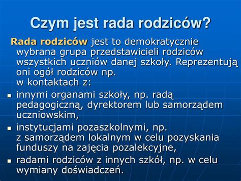 Ppt Rada Rodzic W Jako Organ Szko Y Powerpoint Presentation Free