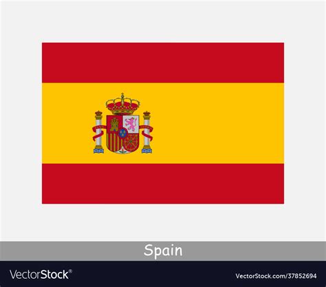 Spain spanish national country flag banner icon Vector Image