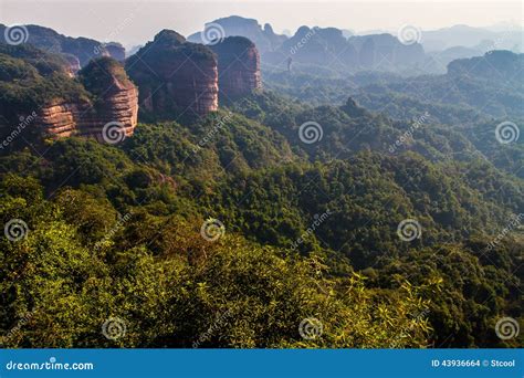 Danxia mountain stock photo. Image of colorful, interests - 43936664