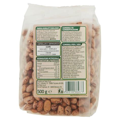 Selex Natura Chiama Legumi Secchi Fagioli Borlotti Biologici 500 G