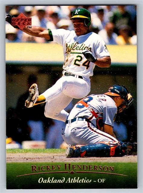 1995 Upper Deck Electric Diamond Silver 30 Rickey Henderson For Sale