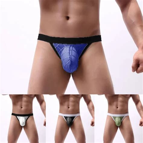 Sexy Herren Mesh Low Rise G String Bikini Slips Unterw Sche H Schen M