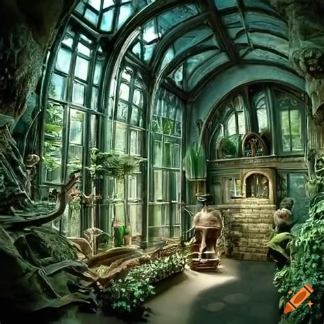 Herbology Greenhouse In Hogwarts Castle Harry Potter Style