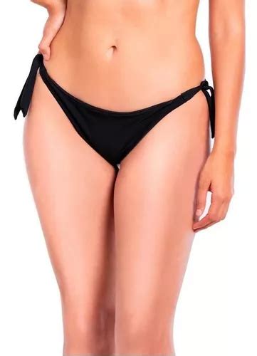 Bikini Calz N Tanga Con Amarras Color Negro Cuotas Sin Inter S