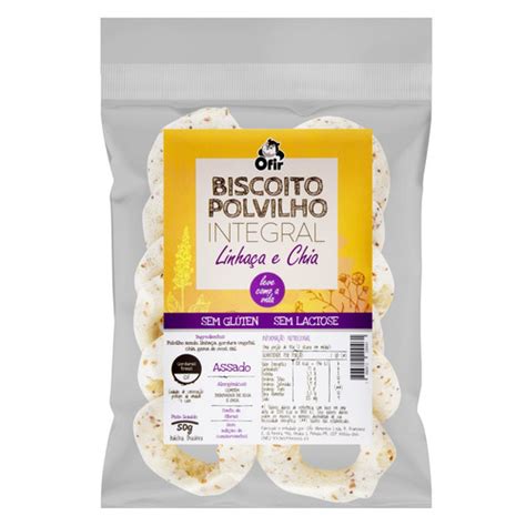 Biscoito De Polvilho Integral Chia E Linha A Zero Lactose Ofir