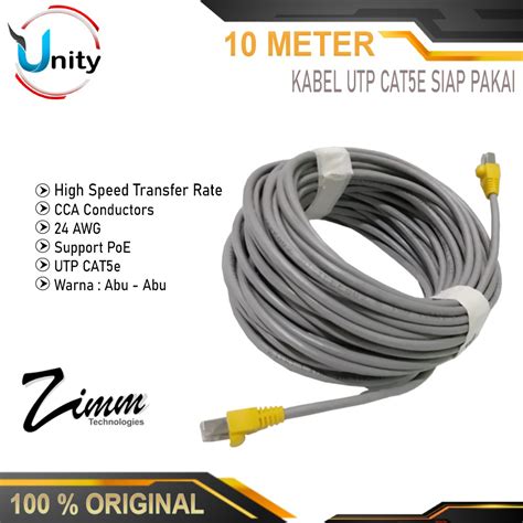 Jual Kabel Utp M Cat E Kabel Lan Utp Cat E Siap Pakai Panjang