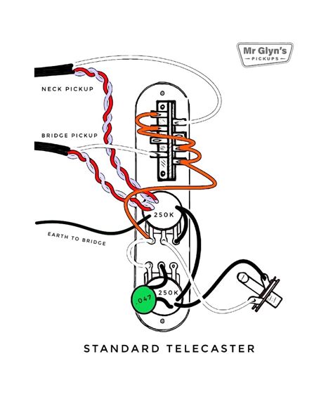 Telecaster Wiring Diagram - Mr Glyn's Pickups