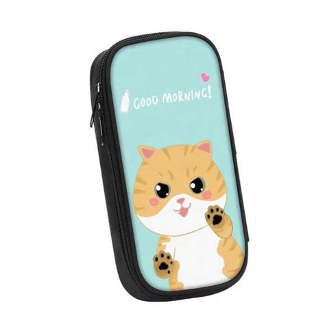 Trousse Stylo Trousse Crayons Chat Noir Grande Capacit Bo Te