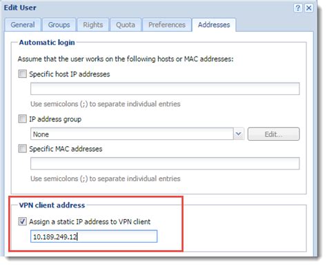 Assigning Static Ip Addresses For Kerio Control Vpn Clients