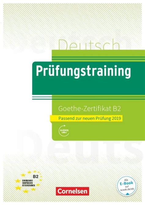 Pr Fungstraining Goethe Zertifikat B Libro Del Escrito Por