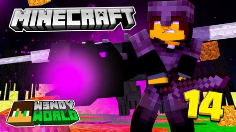 O THE END MATAMOS O ENDER DRAGON NO MINECRAFT BEDROCK W3NDY WORLD 14