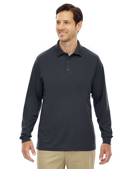 Osb Mens Dri Wicking Long Sleeve Pique Polo 88192zz