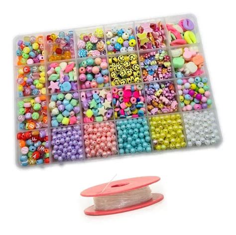 Kit De Fazer Pulseira Missangas Alfabeto Letras Infantil Frete Gr Tis