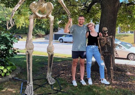 Meet some peeps with 12-foot skeletons in their yards