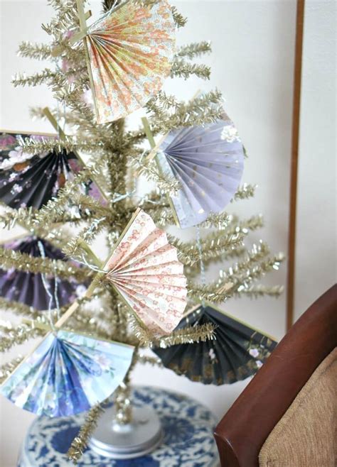 Japanese Paper Fan Ornament Home Made By Carmona Paper Christmas