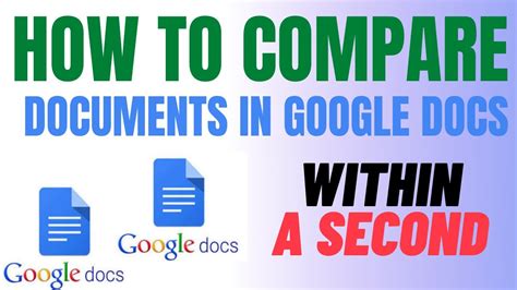 How To Compare Documents In Google Docs YouTube