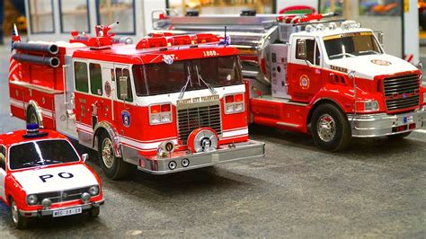 SPECIAL RC FIRE TRUCK MODELS RC FIREFIGHTER RESCUE ACTION YouTube