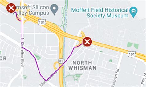 Map: Southbound Highway 101 to be shut down overnight in Mountain View