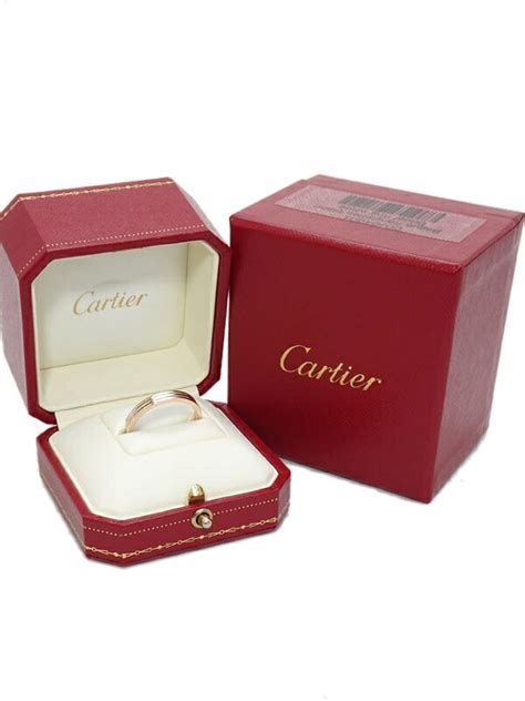 【cartier】カルティエ『k18ygk18pgk18wg スリーカラー リング トリニティ』245号 1週間保証【中古