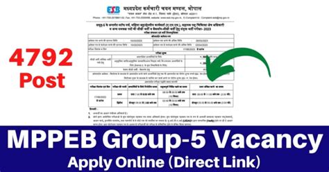 Madhya Pradesh Mpesb Group Recruitment Apply Online For Post