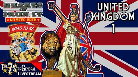 Hearts Of Iron IV No Step Back Road To 56 United Kingdom Livestream 1