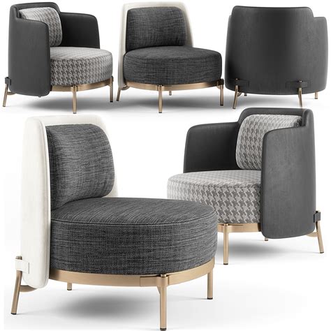 Minotti Tape Armchairs 3d Model Cgtrader