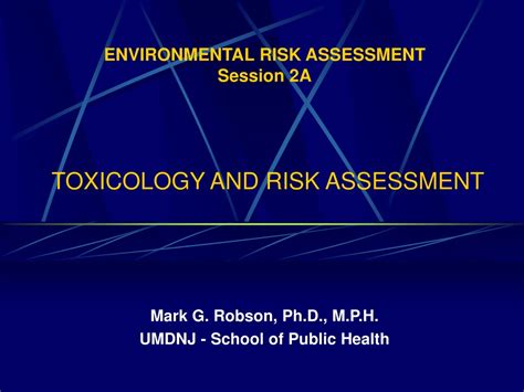 Ppt Toxicology And Risk Assessment Powerpoint Presentation Free