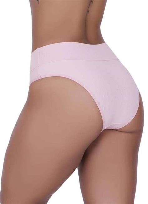 Calcinha Basica Canelada Concept Lingerie Rosa Rosa Concept Lingerie