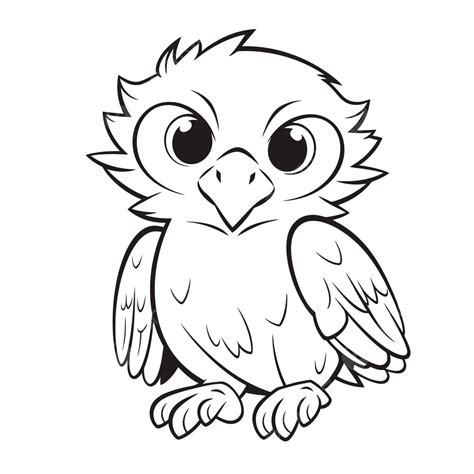 Simple Cute Owl Coloring Page Coloring Pages