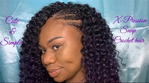 30 Min Crochet Hairstyle Crochet With Side Braids Youtube