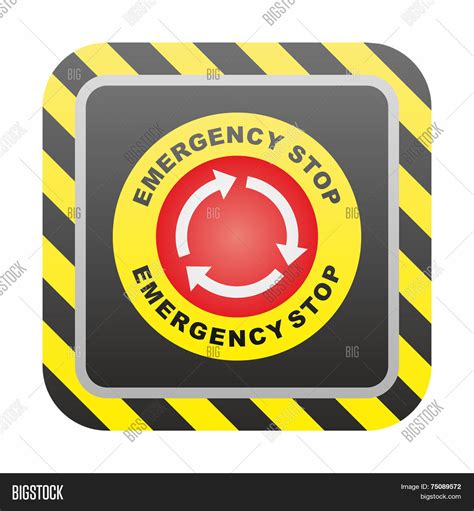 Emergency Stop Button Symbol