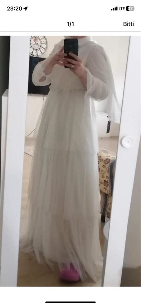 Nikah elbisesi çok zarif bir defa giyildi Giyim 1673771443