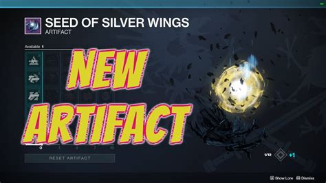 Season Of Arrivals New Artifact And Lore Seed Of Silver Wings Destiny