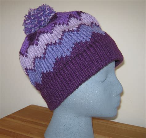 Wavy Fair Isle Hat Pattern By Kathy Perry Tejidos