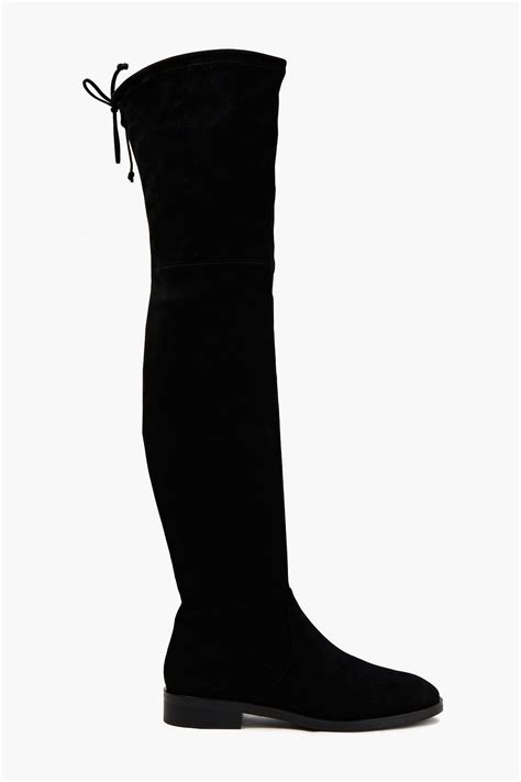 Stuart Weitzman Jocey Stretch Suede Over The Knee Boots The Outnet